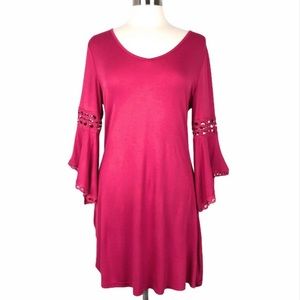 Fury Pink Dress with Cut Out Design